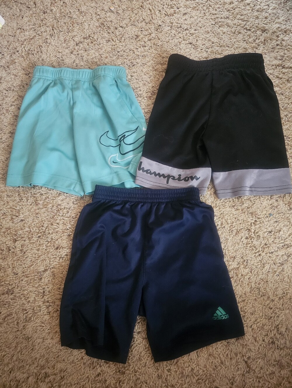 Nike, Champion & Adidas Kids Athletic Shorts
